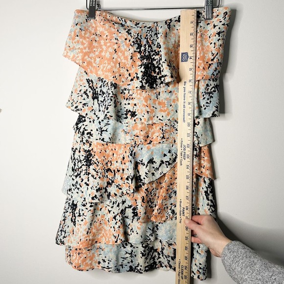 BCBGMaxAzria Layered Ruffle Mini Dress Double Lined Strapless Size 2 MSR… - Picture 7 of 12